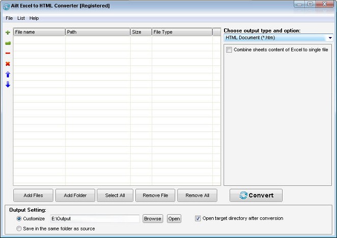 Ailt Excel to HTML Converter 6.9