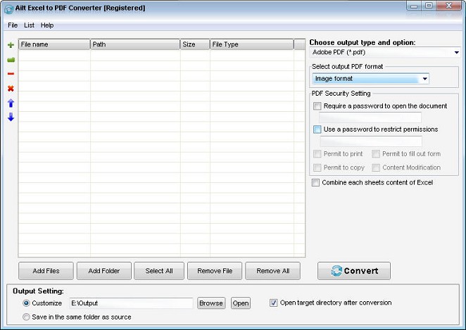 Ailt Excel to PDF Converter software