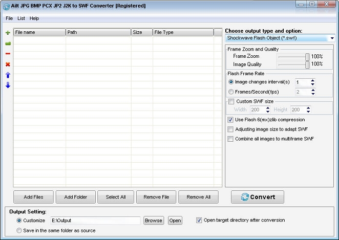 Ailt JPG BMP PCX JP2 J2K to SWF Converter 7.1 full