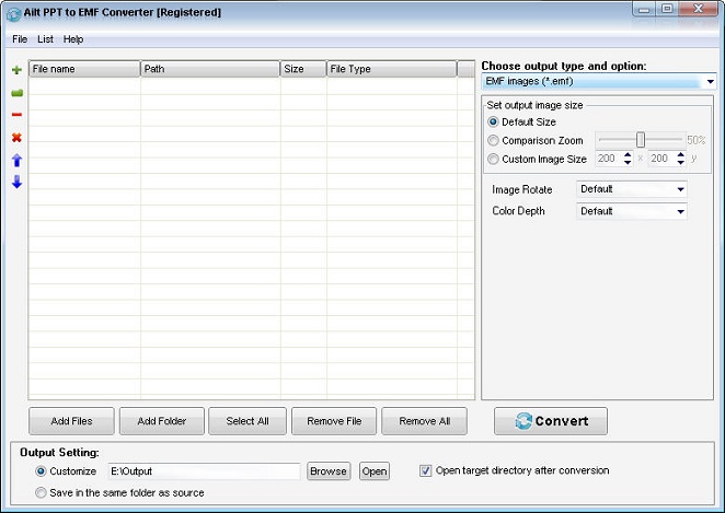 Ailt PPT to EMF Converter screenshot