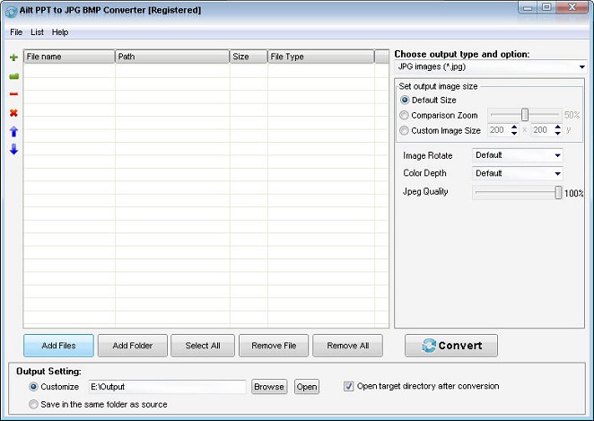 Windows 8 Ailt PPT to JPG BMP Converter full